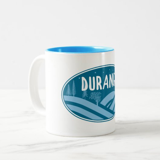 Durango Colorado Außenbereich Zweifarbige Tasse (Vorderseite Links)