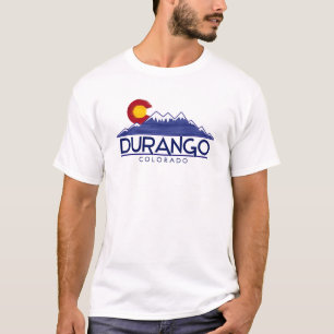 Durango Colorado Holzbügelshirt Berge T-Shirt