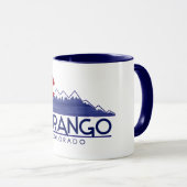 Durango Colorado Holzmountains Tasse (VorderseiteRechts)