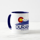 Durango Colorado Holzmountains Tasse (Vorderseite Links)