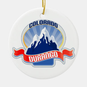 Durango Colorado Keramik Ornament