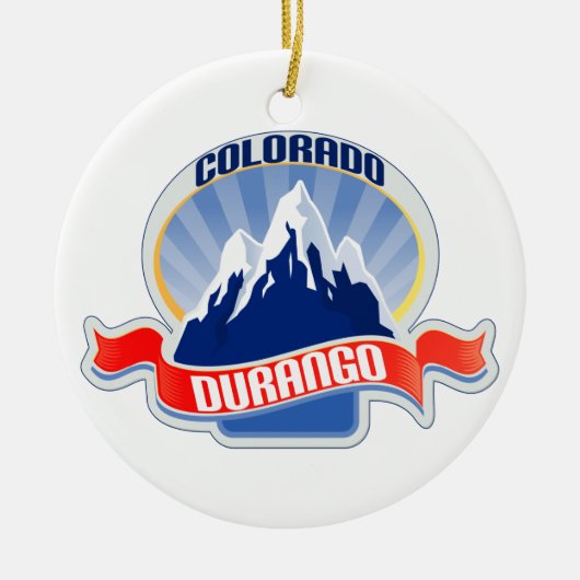 Durango Colorado Keramik Ornament (Vorne)