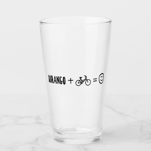 Durango Colorado Plus Bikes Macht Dich Glücklich Glas (Vorderseite)