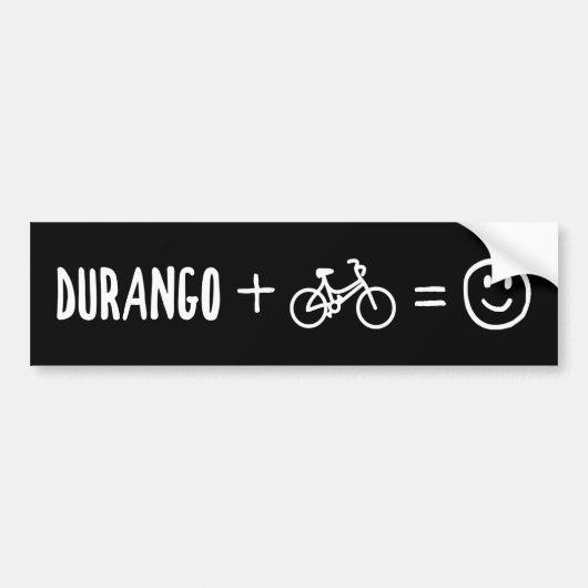 Durango Colorado Plus Bikes Makes You Happy Autoaufkleber (Vorne)