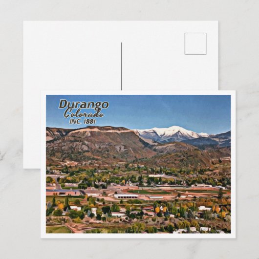 DURANGO COLORADO POSTKARTE (Vorne/Hinten)