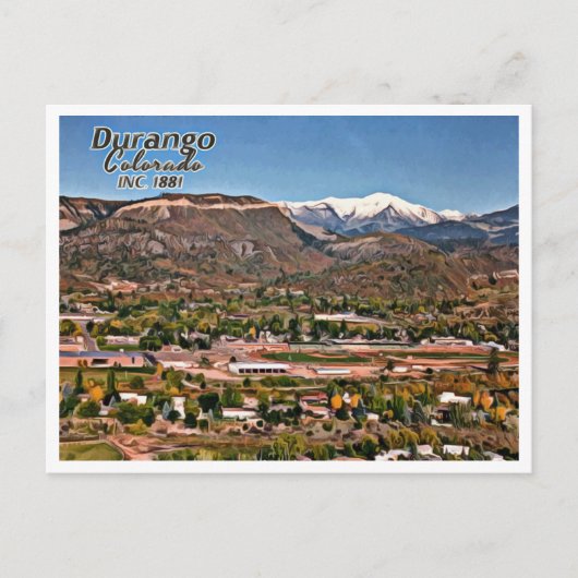 DURANGO COLORADO POSTKARTE (Vorderseite)