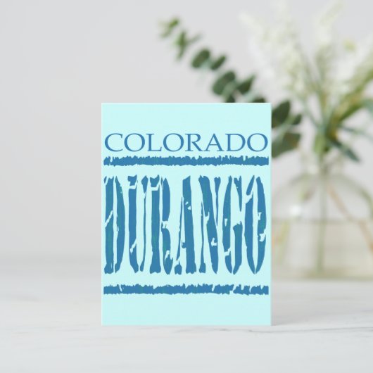 DURANGO, COLORADO POSTKARTE (Stehend Vorderseite)