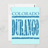 DURANGO, COLORADO POSTKARTE (Vorne/Hinten)