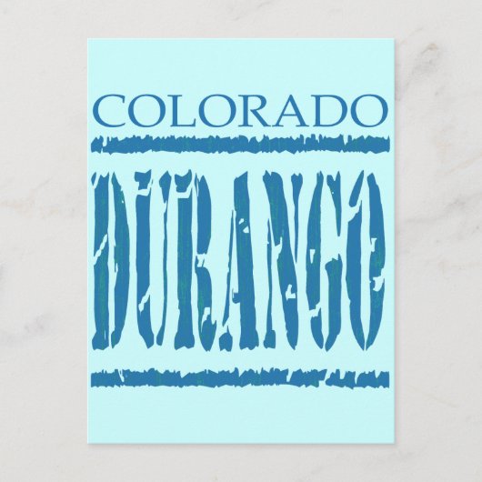DURANGO, COLORADO POSTKARTE (Vorderseite)