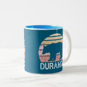Durango Colorado Retro Bear Zweifarbige Tasse (VorderseiteRechts)