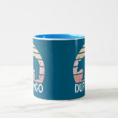Durango Colorado Retro Bear Zweifarbige Tasse (Mittel)