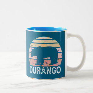 Durango Colorado Retro Bear Zweifarbige Tasse