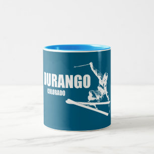 Durango Colorado Skier Zweifarbige Tasse