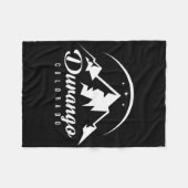 Durango Colorado Skigebiet Snowboarden Fleecedecke (Vorderseite (Horizontal))