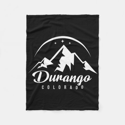 Durango Colorado Skigebiet Snowboarden Fleecedecke (Vorderseite)