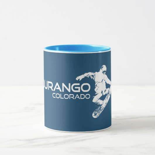 Durango Colorado Snowboarder Tasse (Zentrum)