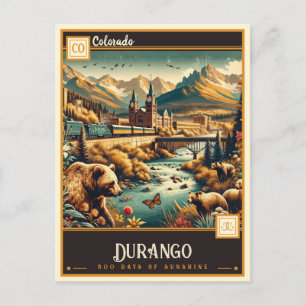 Durango, Colorado Vintage Postkarte