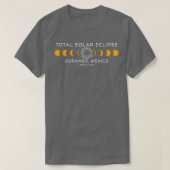 Durango Mexico Solar Eclipse 2024 April 8 Souvenir T-Shirt (Design vorne)