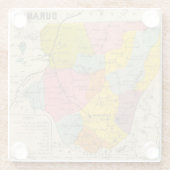 Durango, Mexiko Glasuntersetzer (Rückseite)