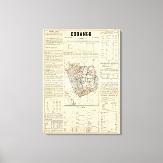 Durango, Mexiko Leinwanddruck (Vorderseite)