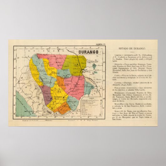 Durango, Mexiko Poster (Vorne)