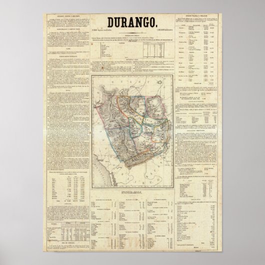 Durango, Mexiko Poster (Vorne)