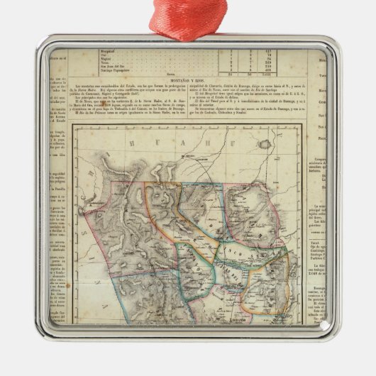 Durango, Mexiko Silbernes Ornament (Vorne)