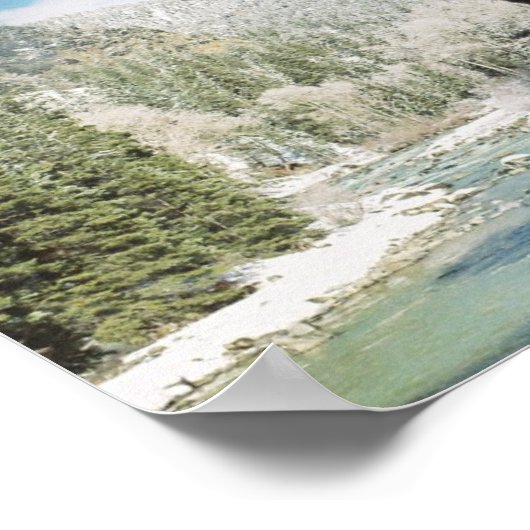 Durango Silverton Eisenbahn im Winter Poster (Ecke)