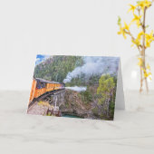 Durango & Silverton Eisenbahn-Lokomotive auf Brück Karte (Gelbe Blume)