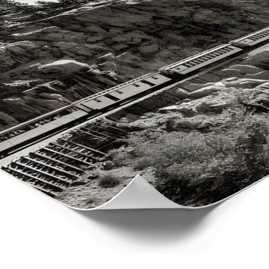 Durango Silverton Eisenbahn Zug Poster (Ecke)