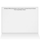 Durango Silverton Narrow Gage Train Grußkarte (Innenansicht Horizontal (Oben))