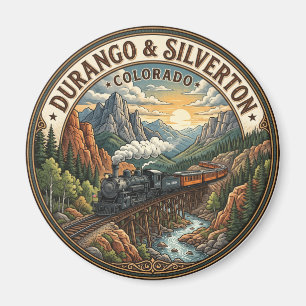 Durango & Silverton Narrow Gauge Railroad Colorado Magnet