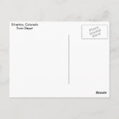 Durango Silverton Train at the Silverton Depot Postkarte (Rückseite)