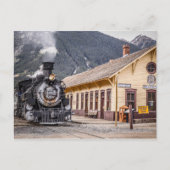 Durango Silverton Train at the Silverton Depot Postkarte (Vorderseite)