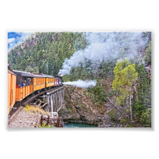 Durango und Silverton Bahn Locomotive Blowdown Fotodruck (Vorne)