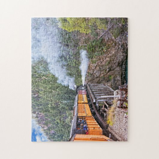 Durango und Silverton Bahn Locomotive Blowdown Puzzle (Vertikal)