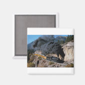 Durango und Silverton Railroad, Nr. 481, Bärenkreb Magnet (Vorderseite/Rückseite)