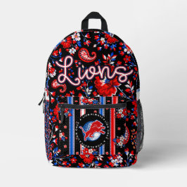 Durant Lions - Golf floral Bedruckter Rucksack