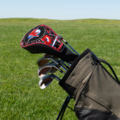 Durant Lions Golf - Rotes Blumenmuster Headcover (In SItu)