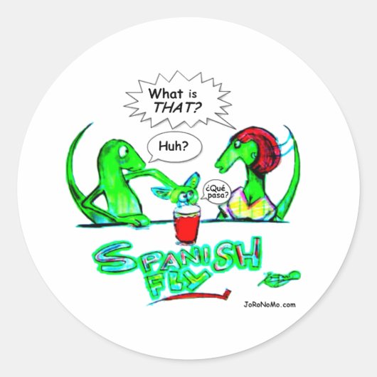 Durante Spanish Fly Runder Aufkleber (Vorderseite)