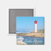 Durban Lighthouse Ocean South Africa Magnet (Vorderseite/Rückseite)