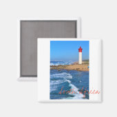 Durban Lighthouse Ocean South Africa Magnet (Vorderseite/Rückseite)