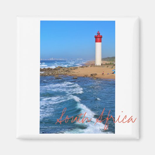 Durban Lighthouse Ocean South Africa Magnet (Vorne)