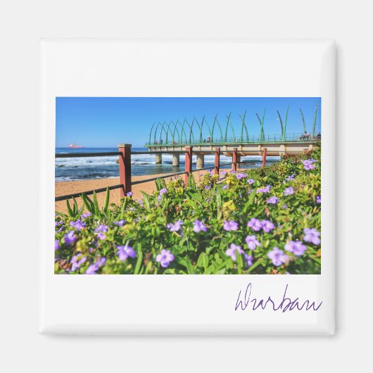 Durban Pier Ocean South Africa Magnet (Vorne)