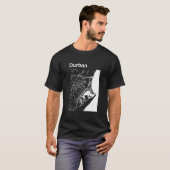 Durban South Africa Classic City Map Graphic T-Shirt (Vorne ganz)