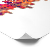 Durban South Africa Skyline Poster (Ecke)