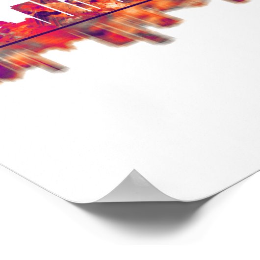 Durban South Africa Skyline Poster (Ecke)