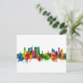 Durban South Africa Skyline Postkarte (Stehend Vorderseite)