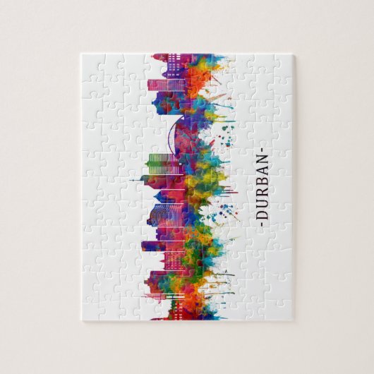 Durban South Africa Skyline Puzzle (Vertikal)