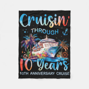 Durch 10 Jahre cruisen 10. Jubiläumskreuzfahrt T Fleecedecke
